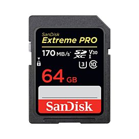 SanDisk 64GB Extreme PRO UHS-I SDXC Memory Card / 170 MB/s