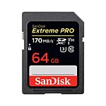 SanDisk 64GB Extreme PRO UHS-I SDXC Memory Card - (170 MB/s*)