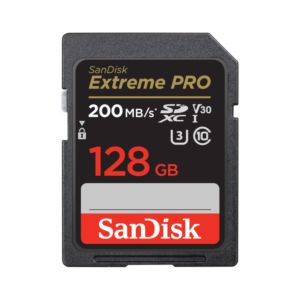 SanDisk 128GB Extreme PRO UHS-I SDXC Memory Card / 200 MB/s
