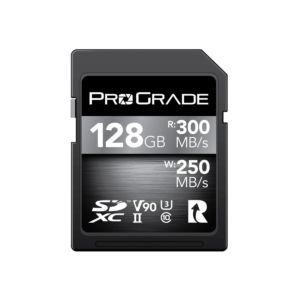 ProGrade Digital 128GB SDXC UHSII V90 Memory Card / Cobalt / 300 MB/s