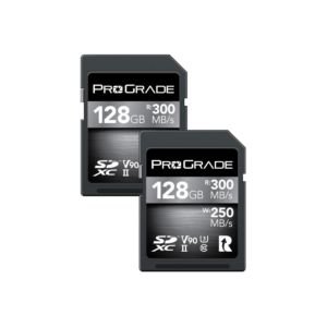 ProGrade Digital 128GB SDXC UHSII V90 Memory Card / Cobalt / 300 MB/s / 2 Pack