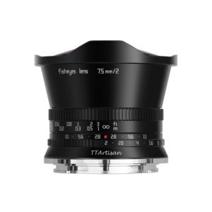 TTArtisan 7.5mm f/2 Lens for Canon M / APS-C / Black