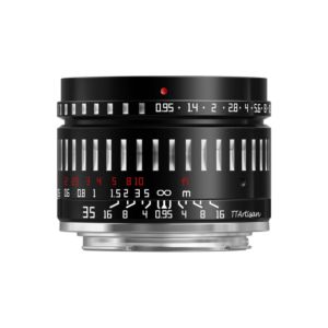 TTArtisan 35mm f/0.95 Lens for Canon M / APS-C / Black + Silver