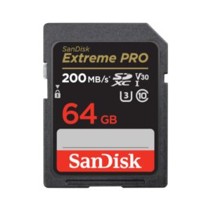 SanDisk 64GB Extreme PRO UHS-I SDXC Memory Card / 200 MB/s