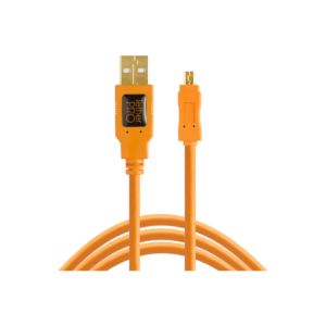 Tether Tools TetherPro USB 2.0 Type-A Male to Mini-B Cable / CU8015-ORG
