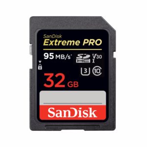 SanDisk 32GB Extreme PRO SDHC UHS-I Memory Card / 95 MB/s