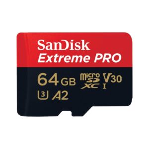 SanDisk 64GB Extreme PRO MicroSDXC U3 V30 A2 Memory Card - (170 MB/s*)