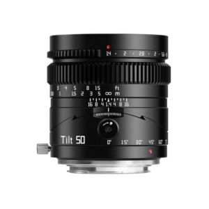 TTArtisan 50mm f/1.4 TILT Lens for Canon RF / Full Frame / Black