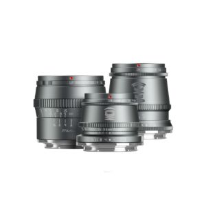 TTArtisan 17mm / 35mm / 50mm Lens Set for Sony E / APS-C / Titanium