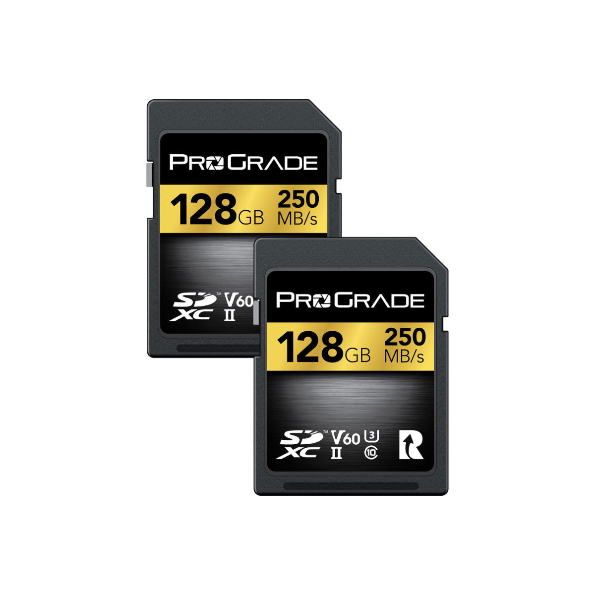 ProGrade Digital 128GB SDXC UHS-II V60 Memory Card / Gold / 250 MB/s / 2  Pack